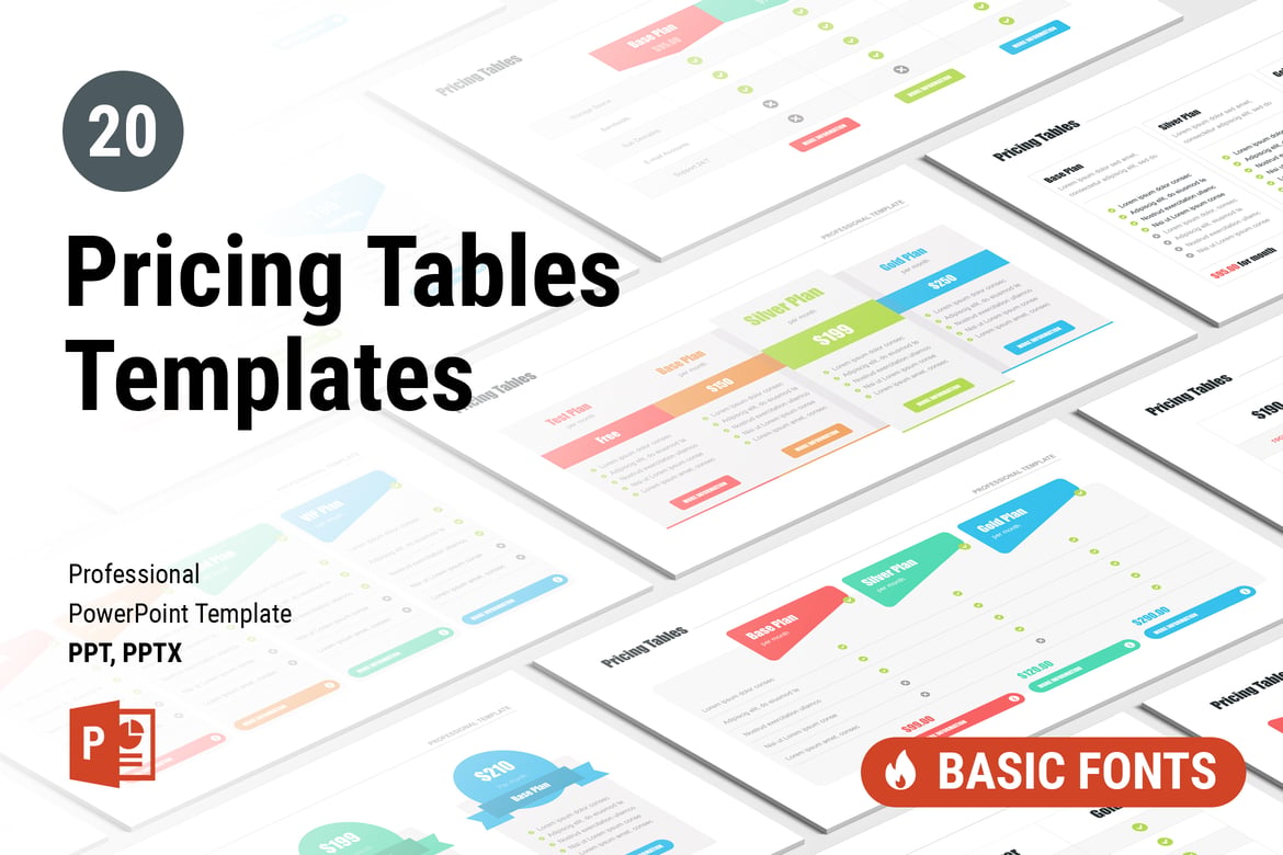 20 Template PowerPoint Tabel Harga yang Menarik dan Profesional