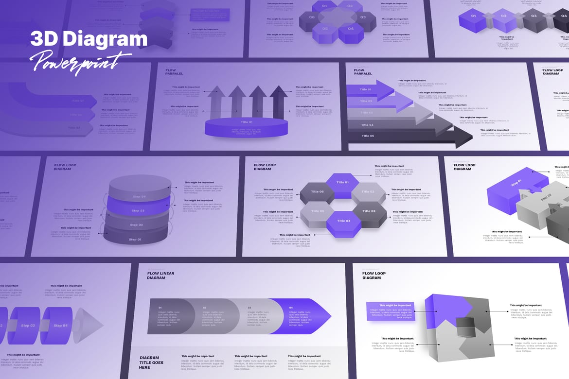Template Powerpoint 3D untuk Presentasi Profesional