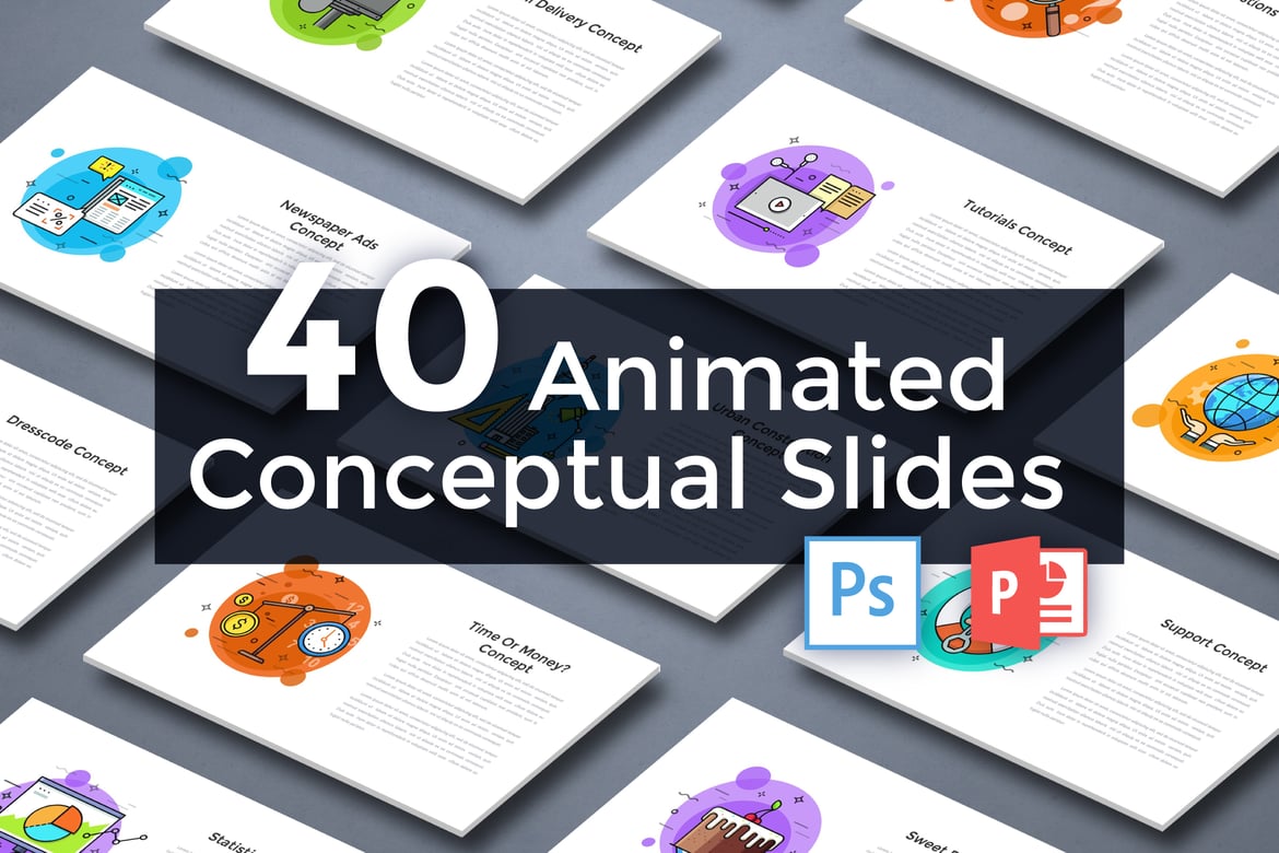 40 Slide Animasi Konseptual untuk Template Powerpoint yang Menarik