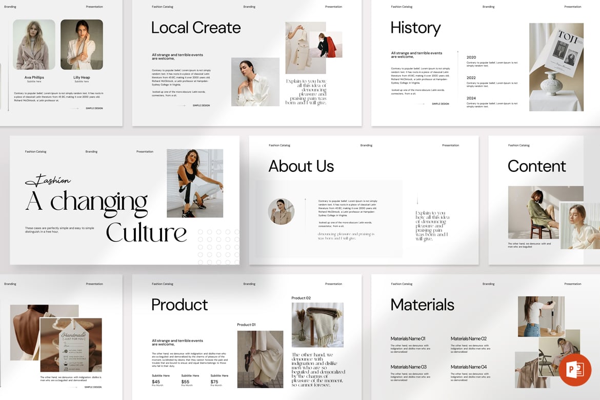 Template PowerPoint Budaya yang Berubah: Presentasi Profesional dan Menarik