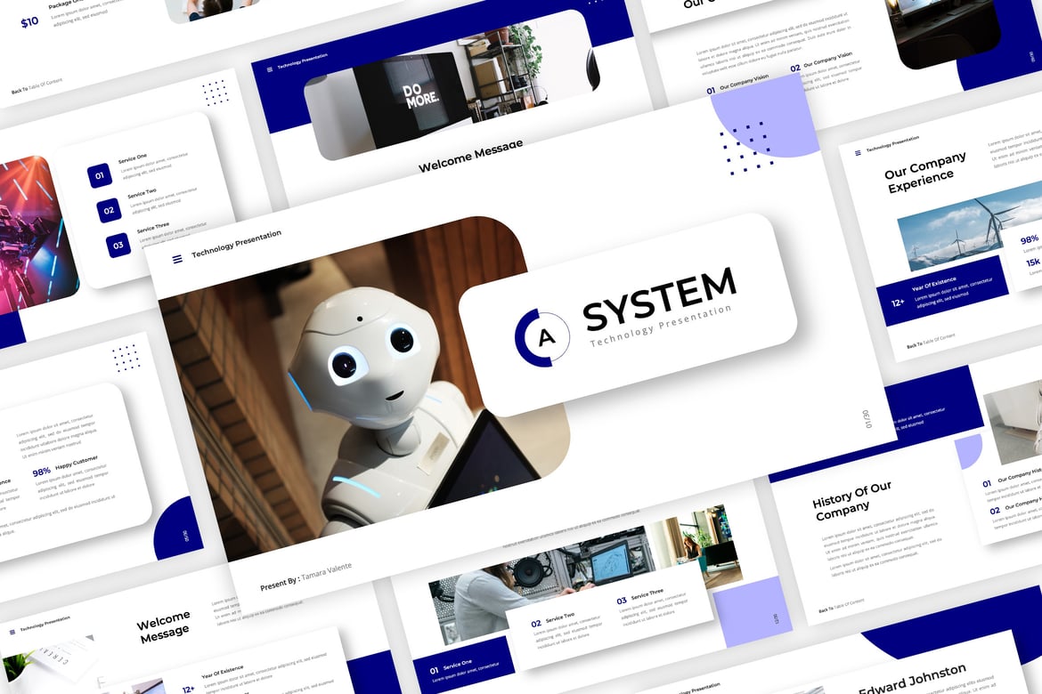 Template Presentasi Teknologi Modern dan Kreatif