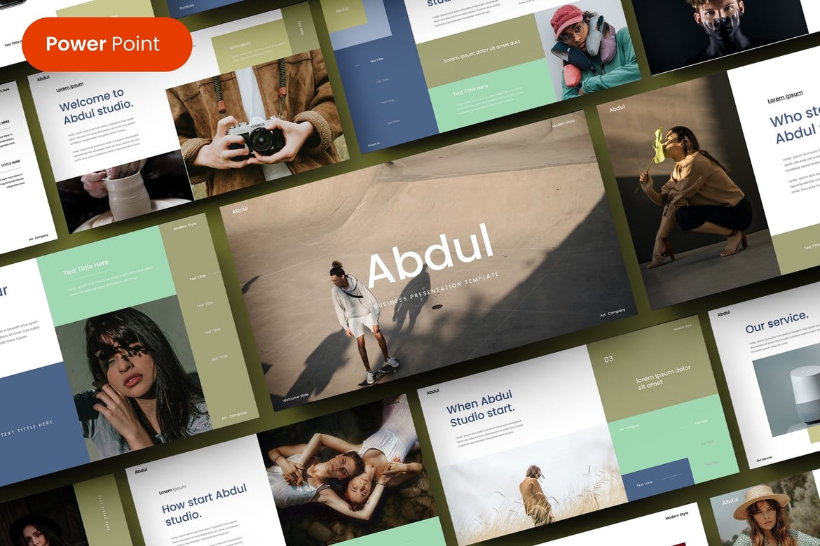 Template Presentasi PowerPoint Profesional Abdul