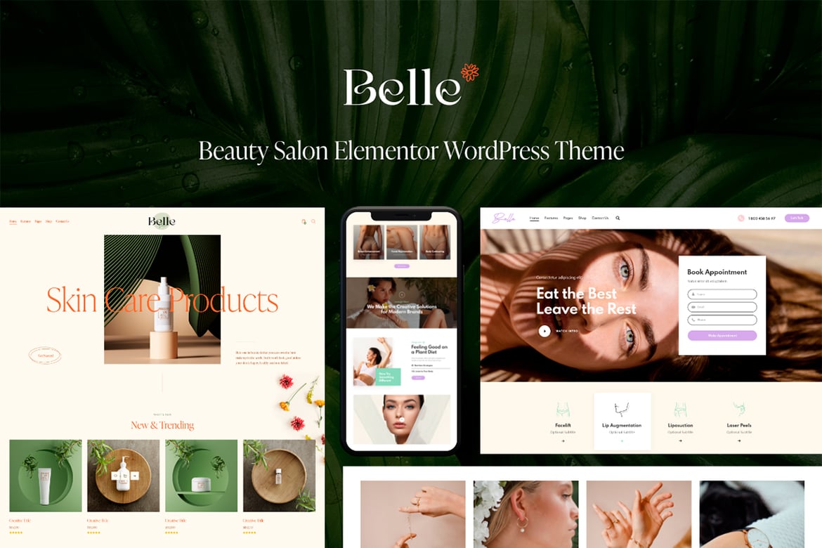Abelle: Tema WordPress Stylish untuk Nail Bar dan Salon Kecantikan