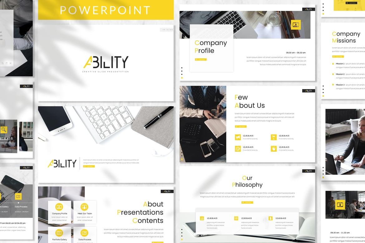 Kemampuan - Template Powerpoint Bisnis yang Menarik