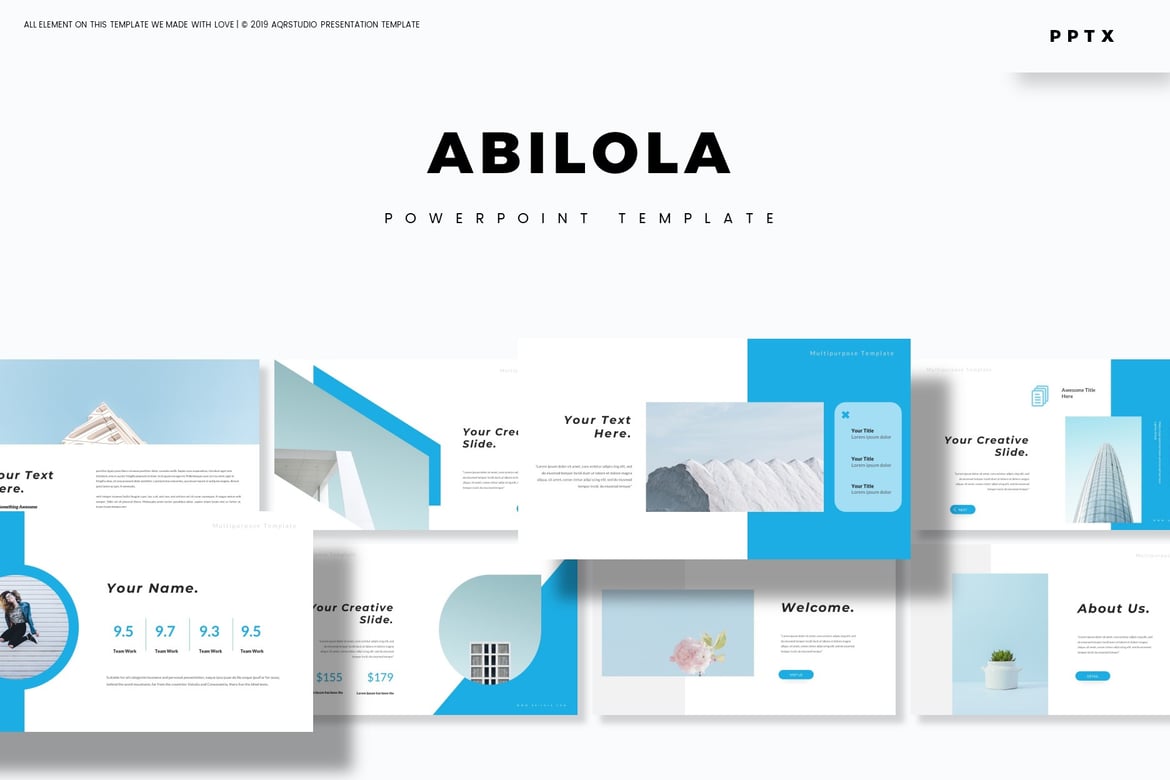 Template PowerPoint Abilola - Solusi Presentasi Serbaguna