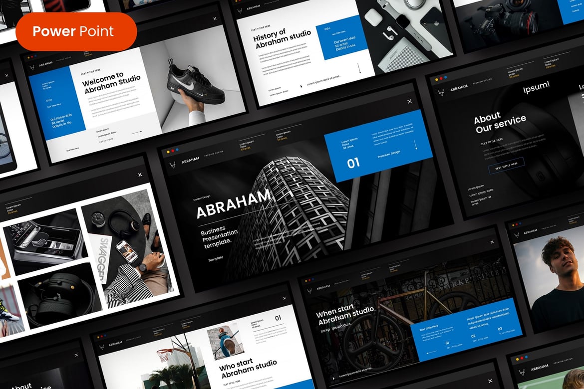 Template Presentasi Bisnis Abraham – PowerPoint yang Menarik dan Profesional