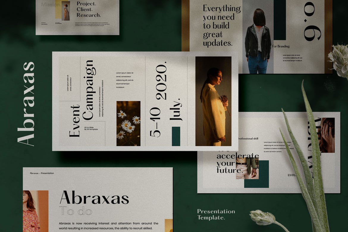 ABRAXAS - Template Presentasi Korporat Kreatif yang Menarik