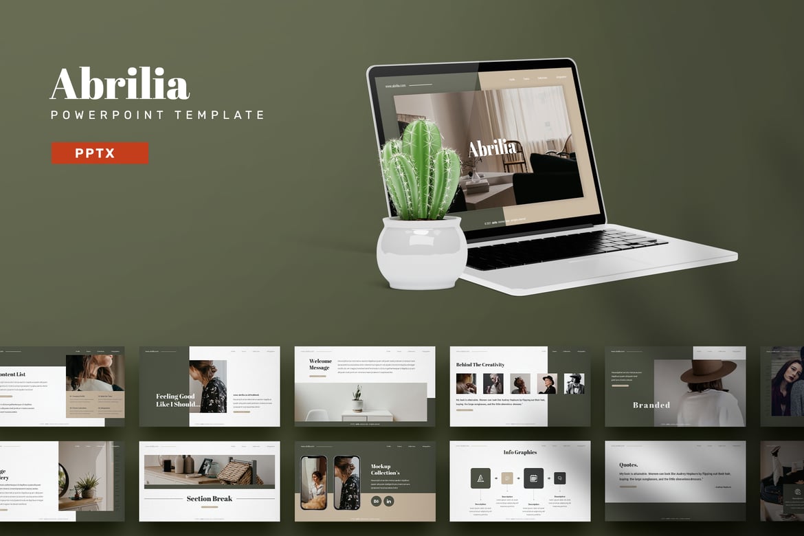Abrilia - Template Powerpoint Menarik untuk Semua Kebutuhan