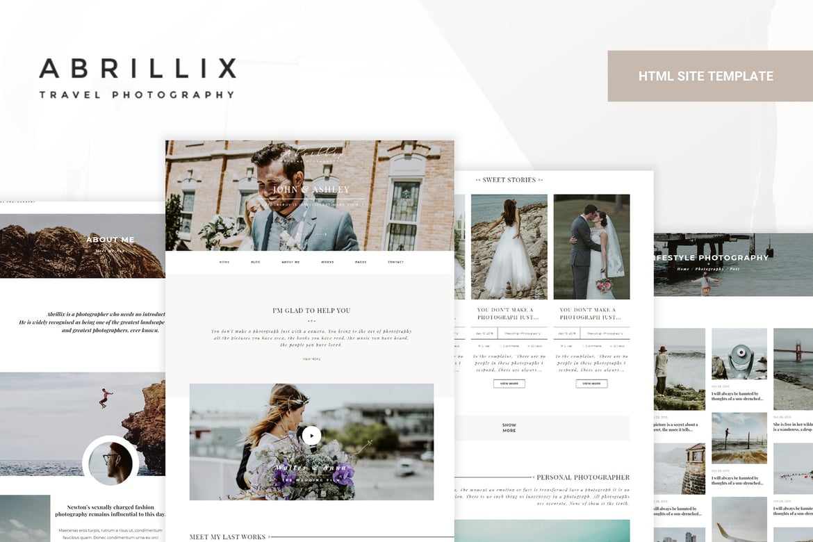 ABRILLIX - Template Website Blog Fotografi Kreatif