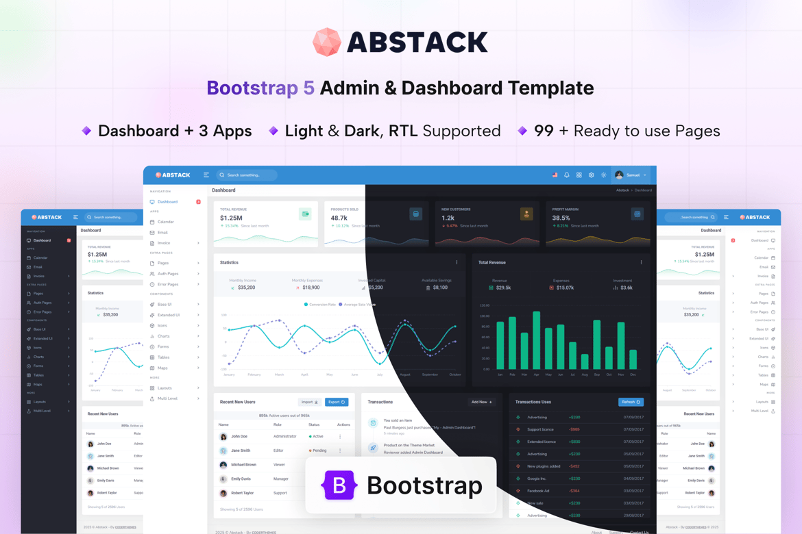 Abstack - Template Admin & Dashboard Modern