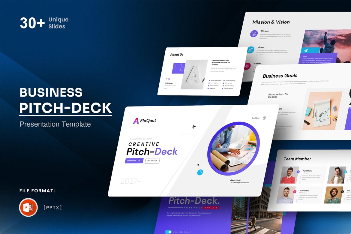 Template Presentasi PowerPoint Abstrak yang Menarik dan Profesional