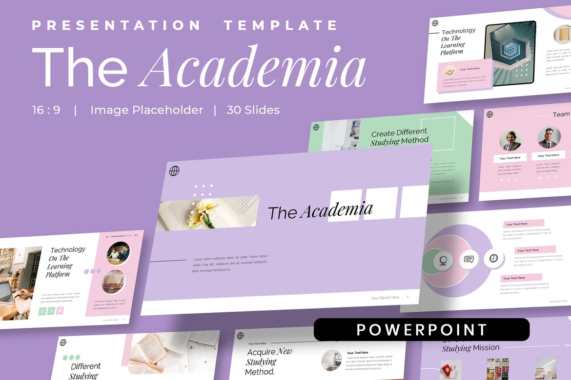 Template Presentasi Pendidikan Academia - PowerPoint Kreatif untuk Semua Kebutuhan