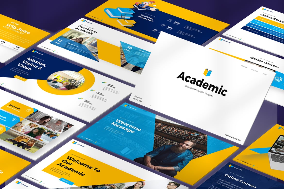 Template PowerPoint Akademik yang Menarik dan Profesional
