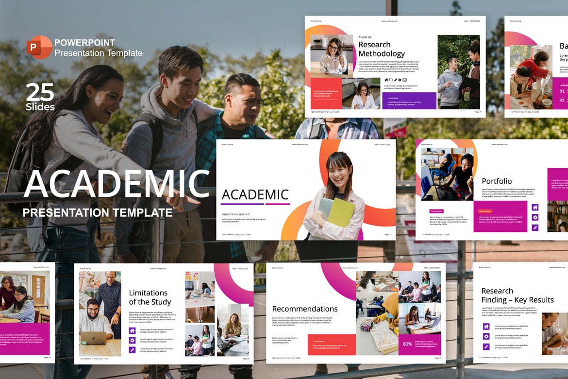 Template PowerPoint Akademik yang Elegan dan Serbaguna