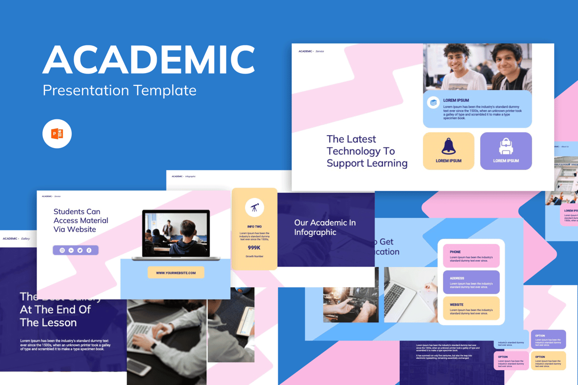 Template Powerpoint Akademik Modern dan Profesional