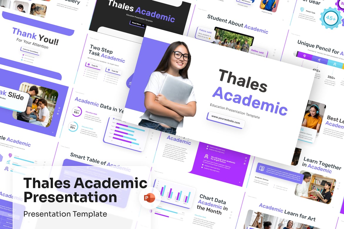 Template Presentasi PowerPoint Akademik yang Menarik