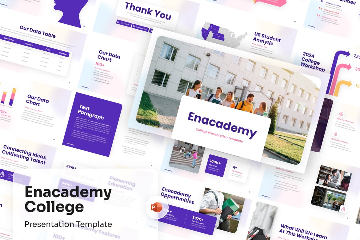 Template PowerPoint Akademi yang Menarik dan Profesional