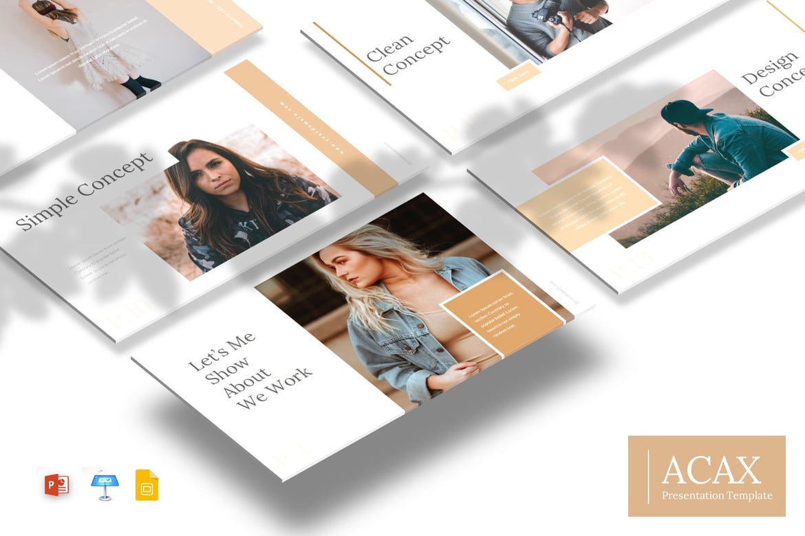 Template Presentasi Acax - PowerPoint, Google Slides, dan Keynote yang Elegan