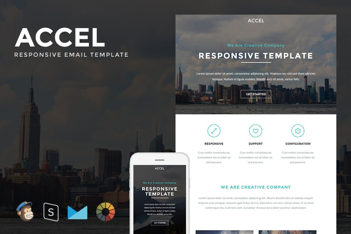 Accel - Template Website Responsif dengan Pembuat StampReady