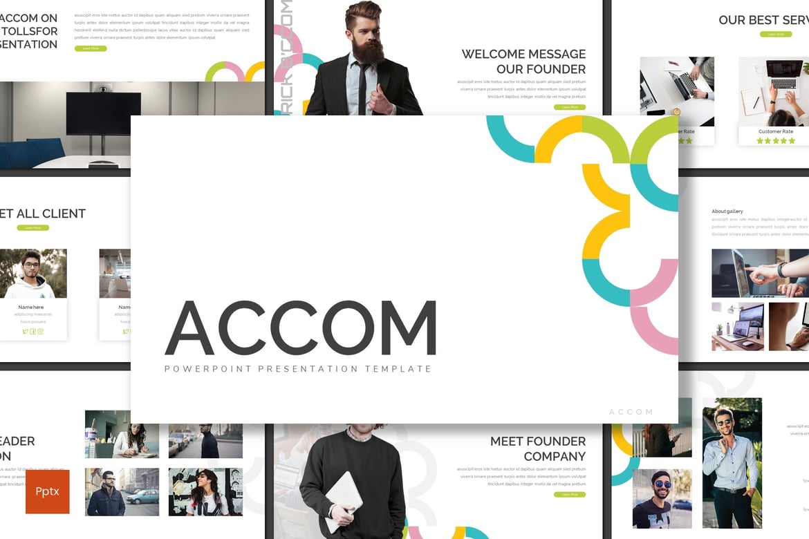 Template Presentasi PowerPoint Accom: Solusi Kreatif untuk Bisnis Anda