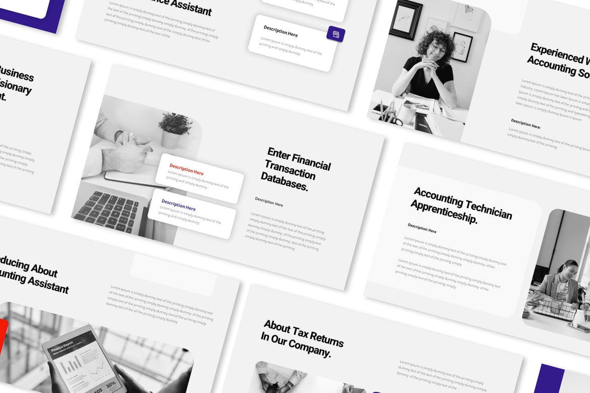 Template Presentasi PowerPoint Akuntansi dan Keuangan yang Menarik