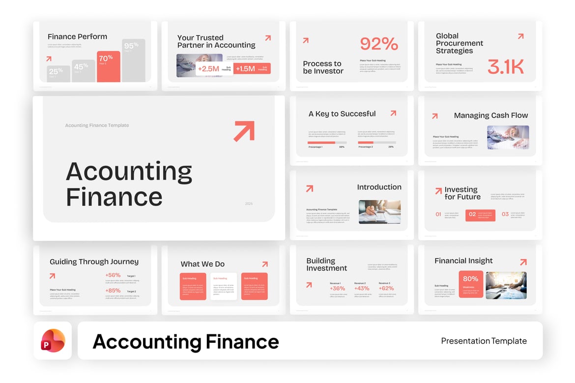 Template PowerPoint Keuangan dan Akuntansi Profesional