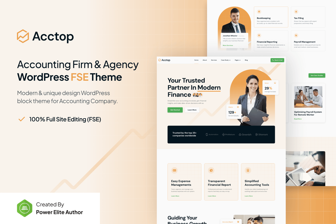 Acctop – Tema WordPress Modern untuk Perusahaan Akuntansi dan Keuangan