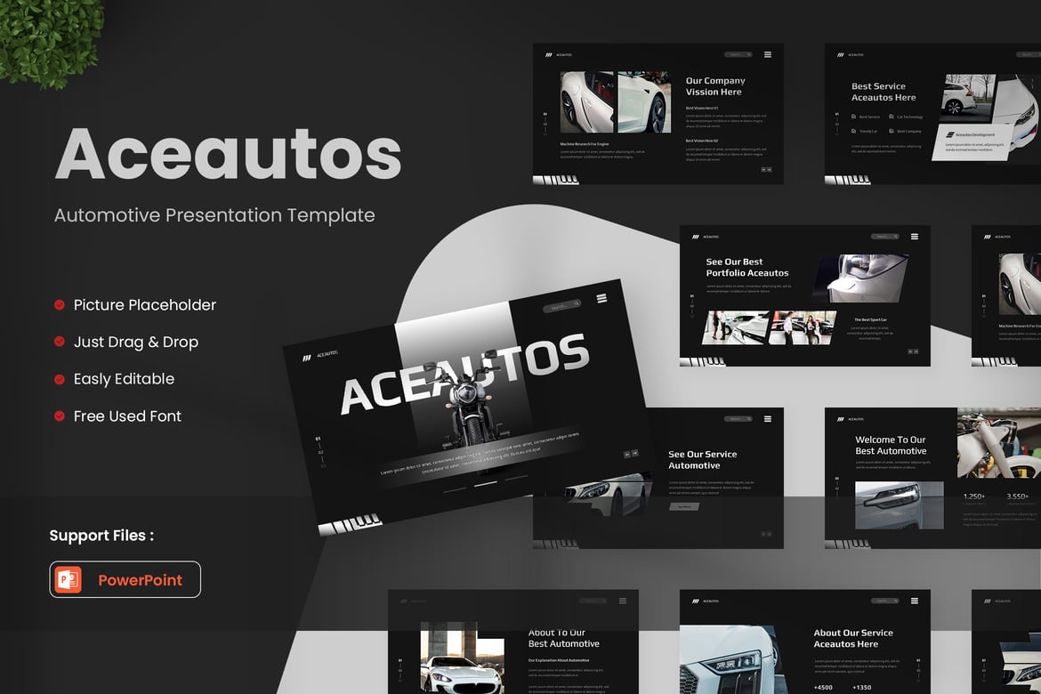 Template Presentasi Aceautos yang Menarik dan Profesional