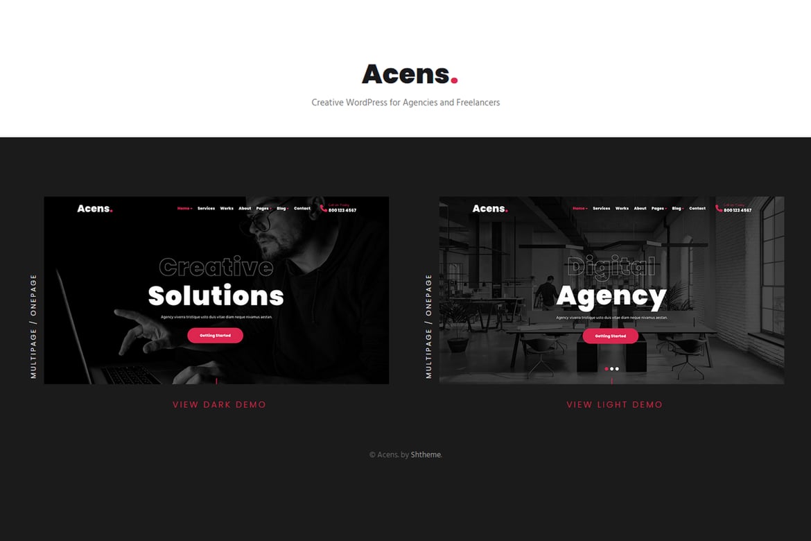 Acens - Tema WordPress Kreatif untuk Agensi dan Freelancer