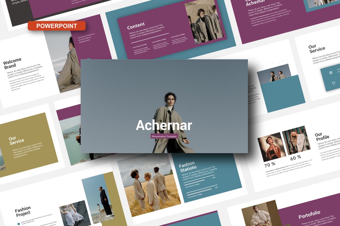 Template PowerPoint Achernar yang Menarik dan Serbaguna