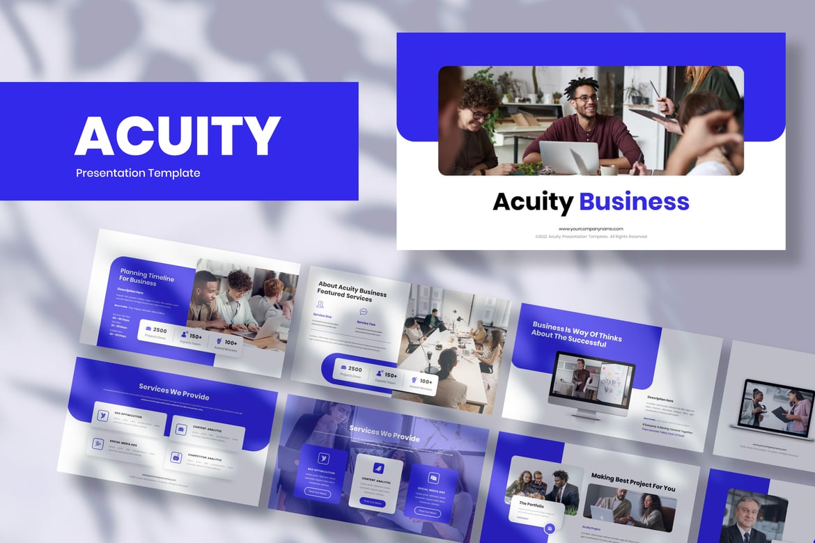 Acuity - Template Presentasi PowerPoint untuk Bisnis yang Menarik