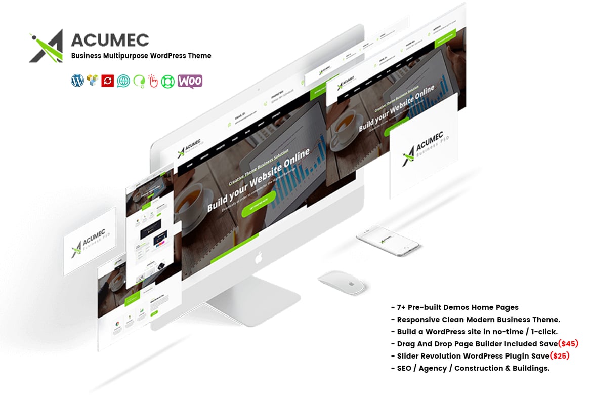 Acumec - Tema WordPress Serbaguna untuk Bisnis Anda