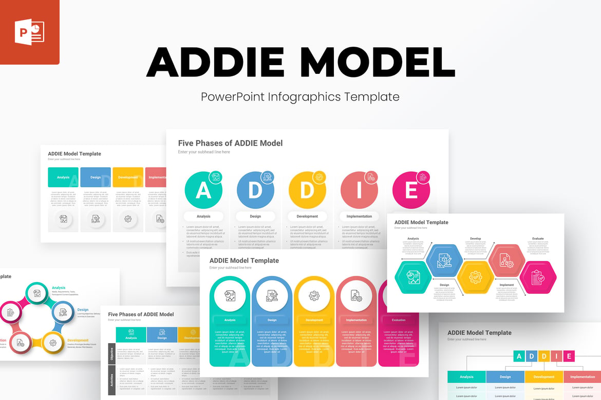 Template Presentasi PowerPoint Model ADDIE yang Menarik