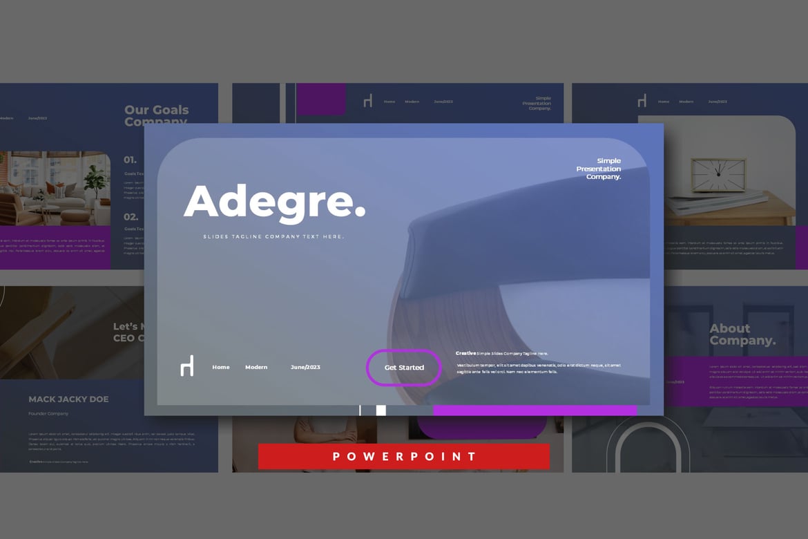 Template PowerPoint Adegre: Solusi Presentasi Menarik untuk Proyek Anda