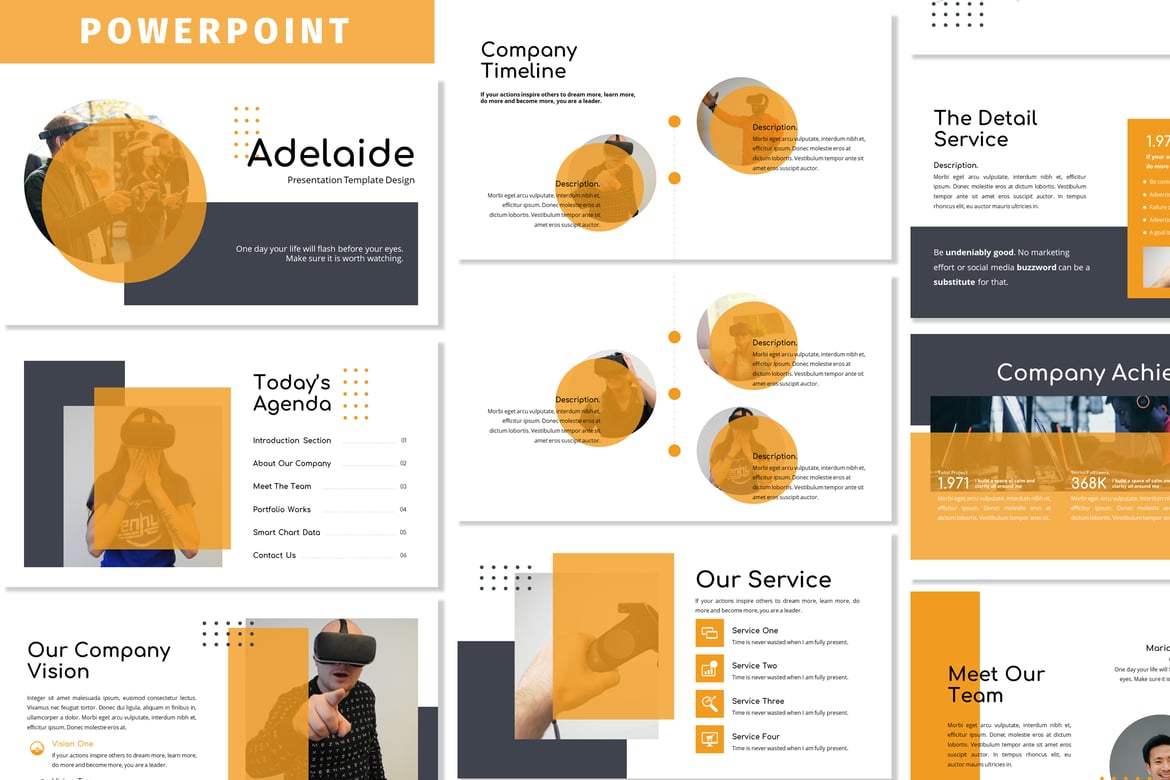 Template Powerpoint Adelaide - Solusi Presentasi Profesional Anda