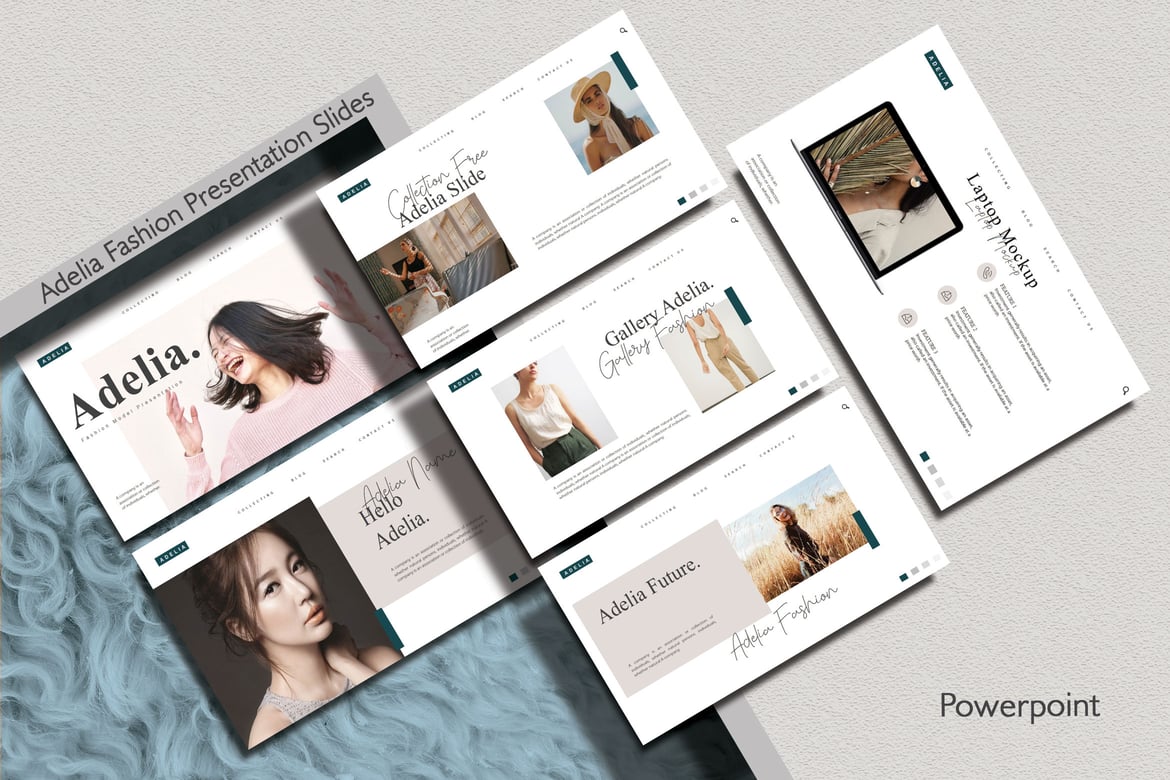 Adelia - Template Presentasi Fashion yang Menarik dan Modern