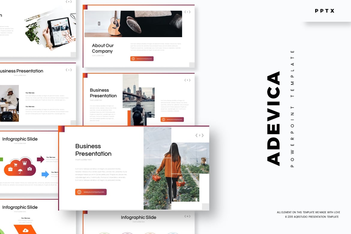 Adevica - Template PowerPoint Elegan untuk Segala Kebutuhan