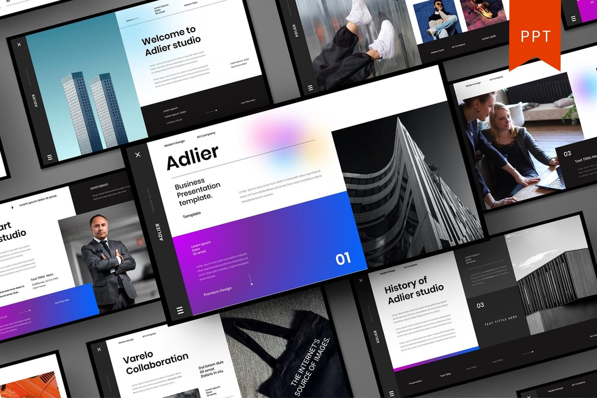 Adlier – Template Presentasi PowerPoint Profesional untuk Bisnis