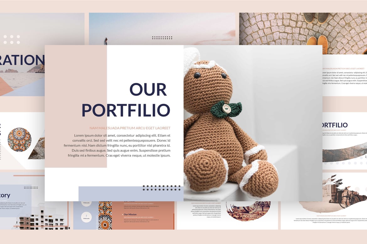 Template Presentasi PowerPoint Admir yang Menarik dan Profesional