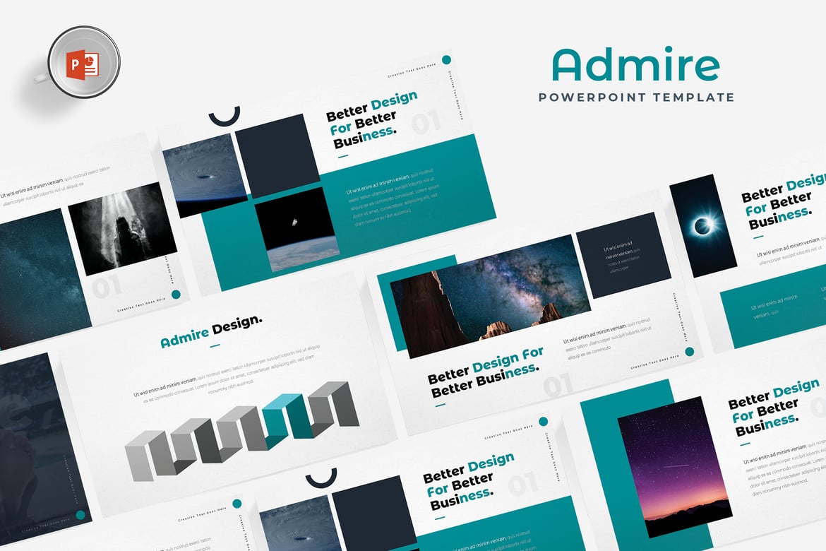 Admire - Template Powerpoint Serbaguna yang Menarik