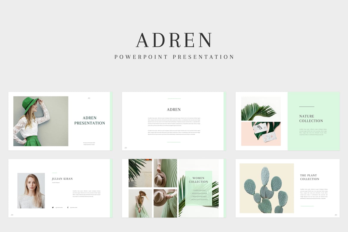 Template Powerpoint Adren: Desain Modern dan Minimalis untuk Presentasi Anda