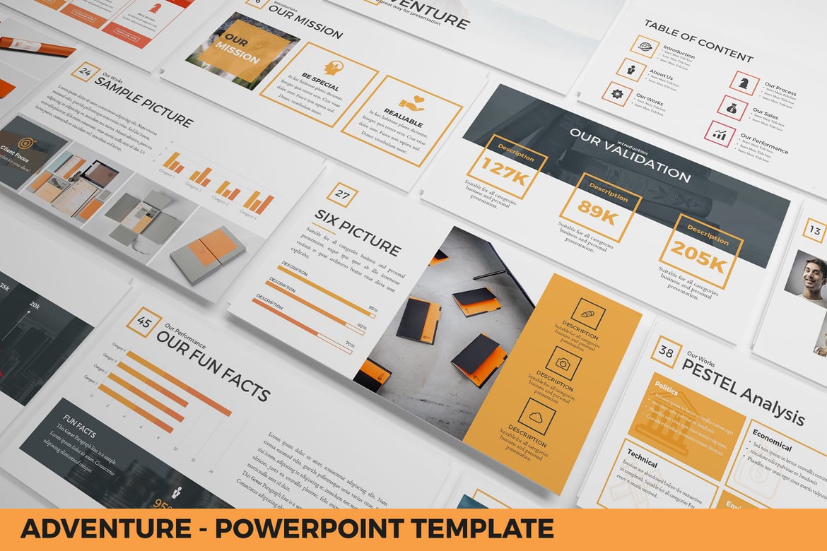 Template PowerPoint Petualangan yang Menarik untuk Presentasi Anda
