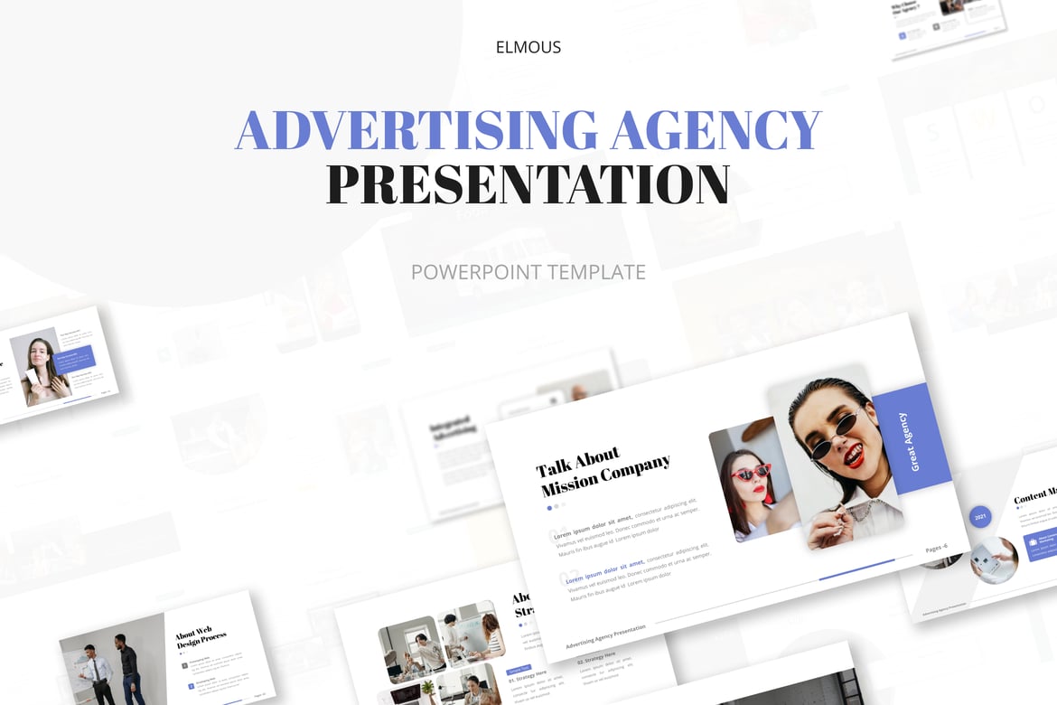 Template Powerpoint Kreatif untuk Agensi Periklanan