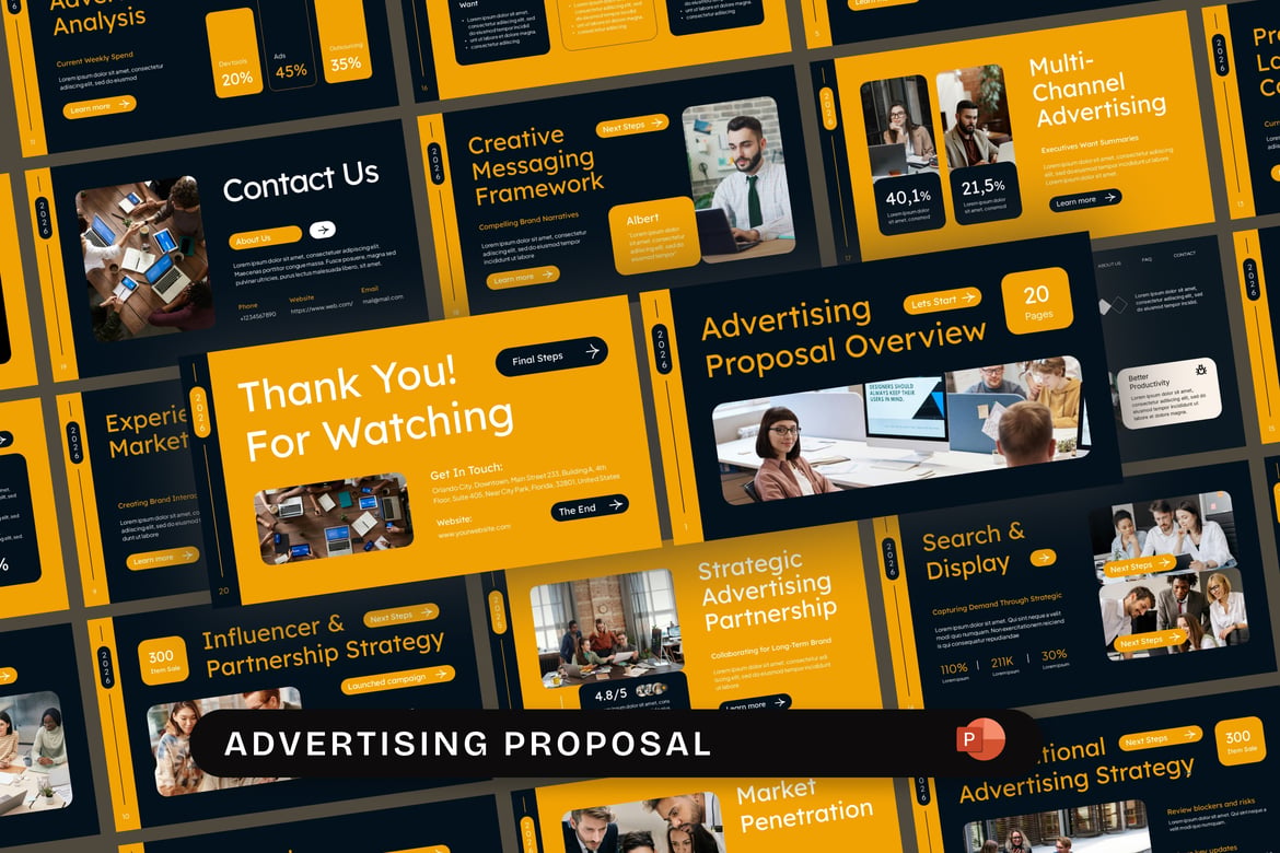 Template Presentasi Proposal Iklan yang Menarik dan Profesional