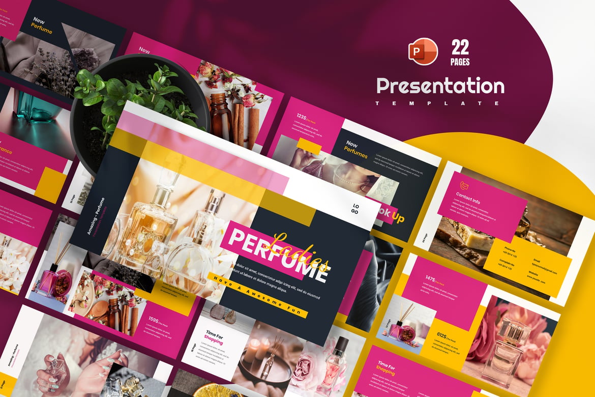 Template Presentasi PowerPoint Ady yang Menawan