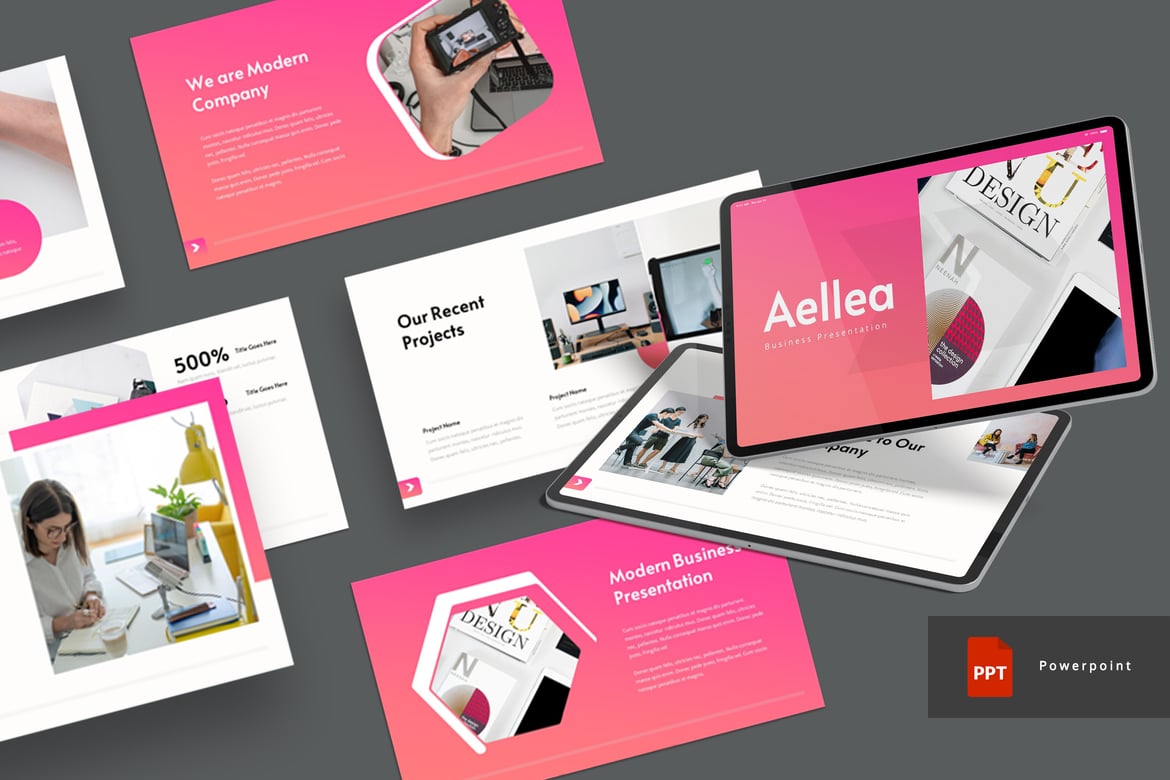 Aellea - Template PowerPoint Serbaguna untuk Presentasi Profesional