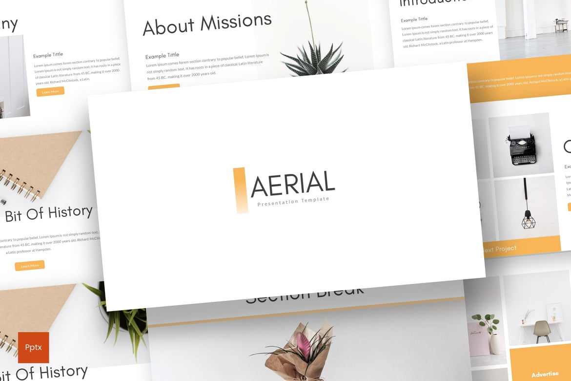 Template Presentasi Aerial - Kreatif dan Minimalis untuk Semua Kebutuhan