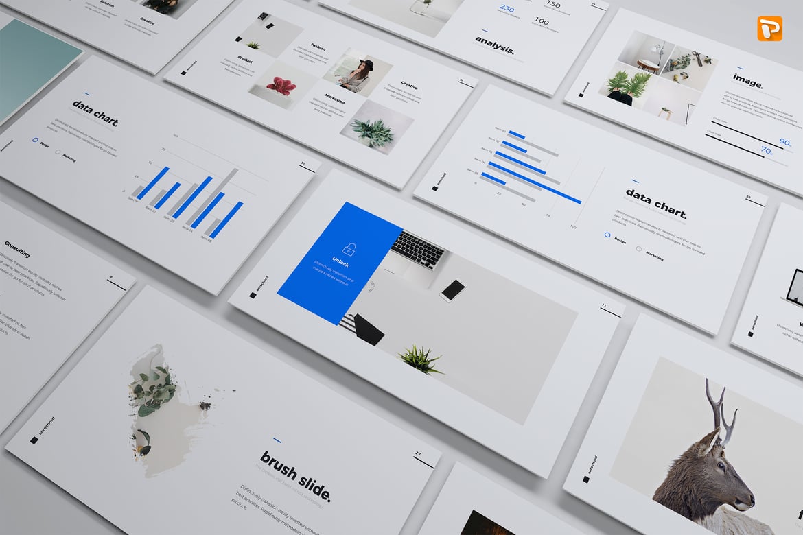 Template Presentasi Minimalis & Bisnis AEROCHORD (PowerPoint)