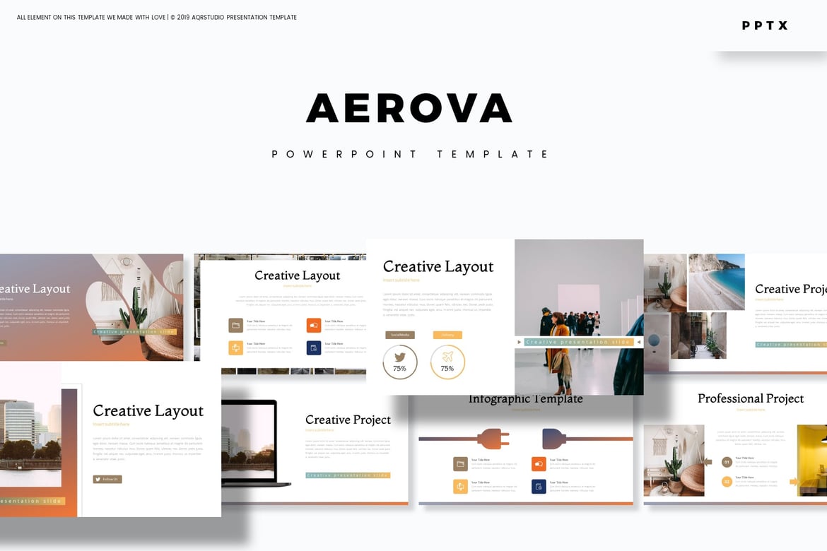 Aerova - Template PowerPoint Serbaguna yang Menarik