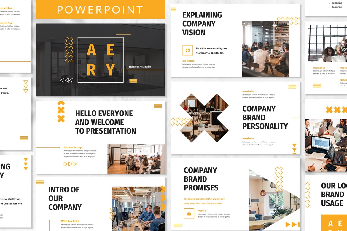 Aery - Template Presentasi PowerPoint yang Modern dan Profesional
